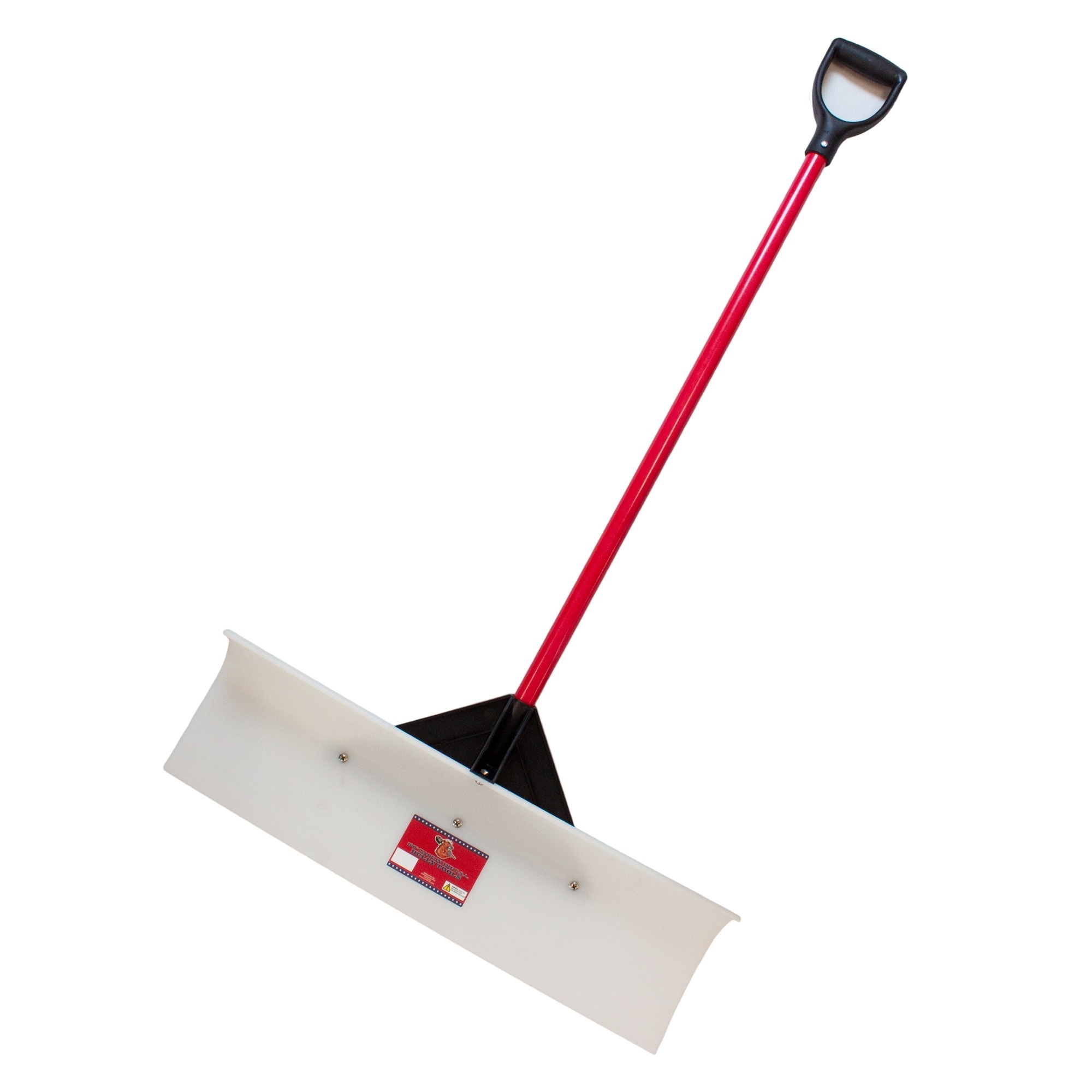 Bully Tools Ultra Snow Pusher — 30in. High Molecular Weight Poly Blade, Fiberglass Handle, D-Grip, Model# 50530